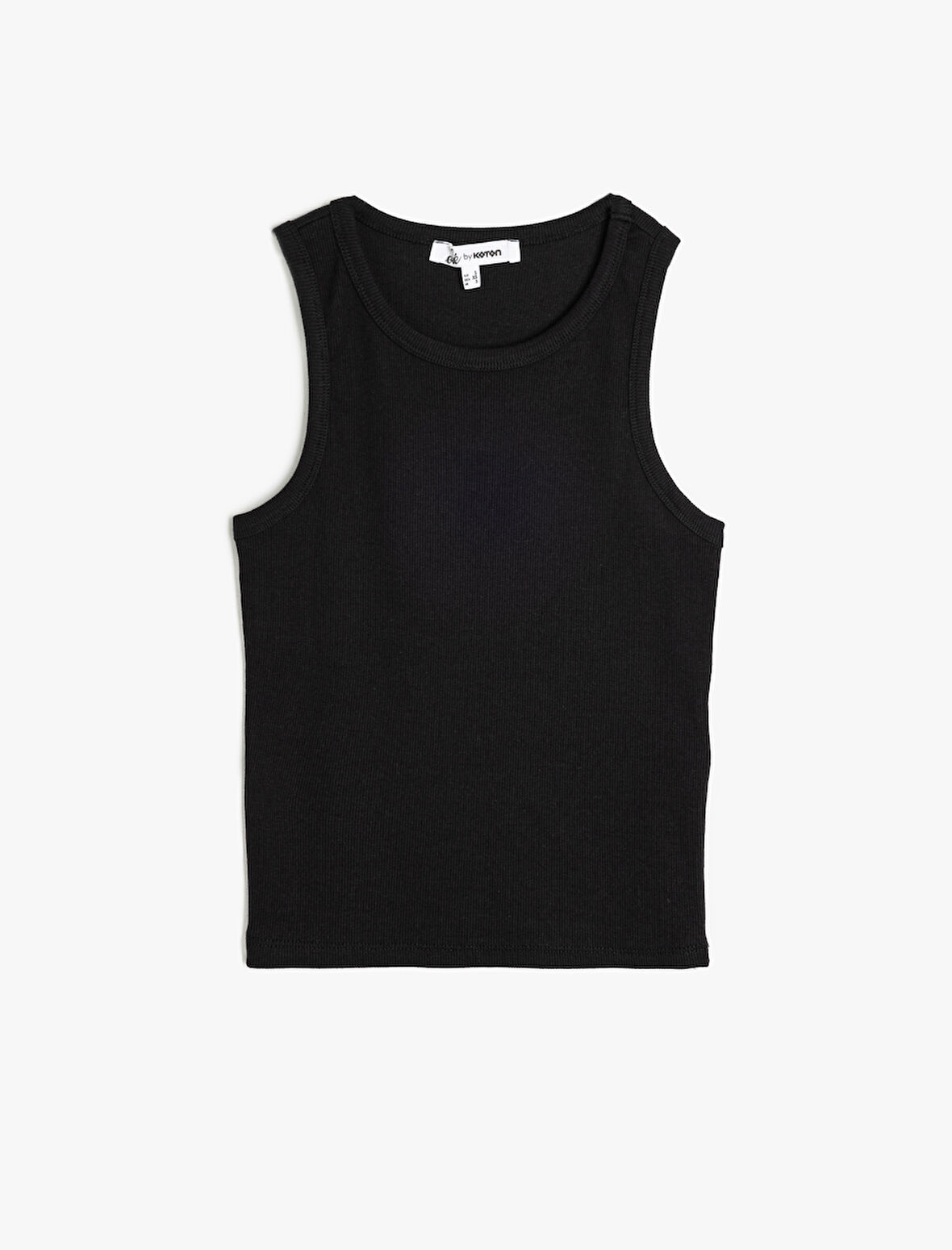 Bisiklet Yaka Kolsuz Slim Fit Basic Atlet