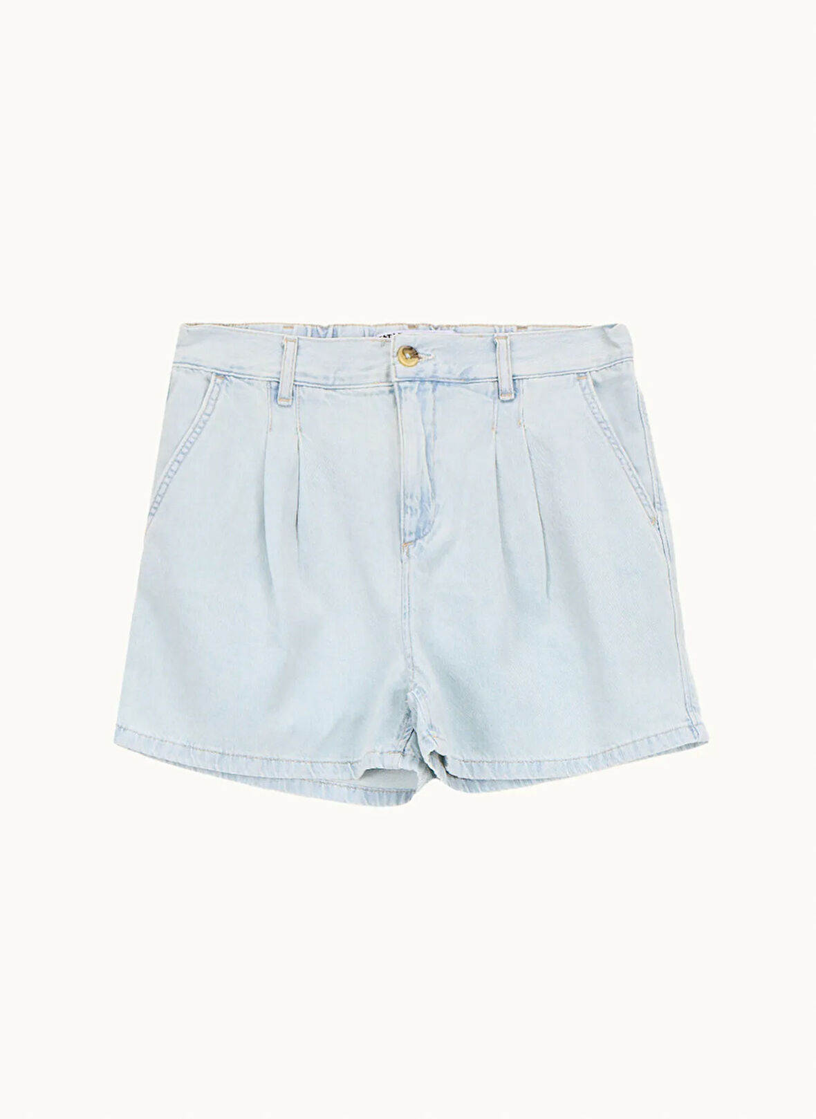 Koton Orta Bel Normal Açık İndigo Kadın Şort 5SAL40006MD