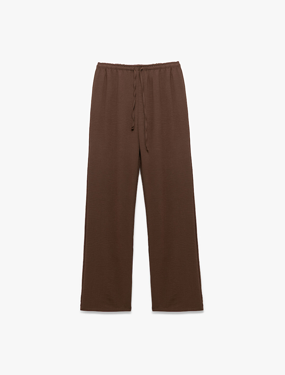 Aerobin Kumaş Geniş Paça Beli Bağcıklı Pantolon