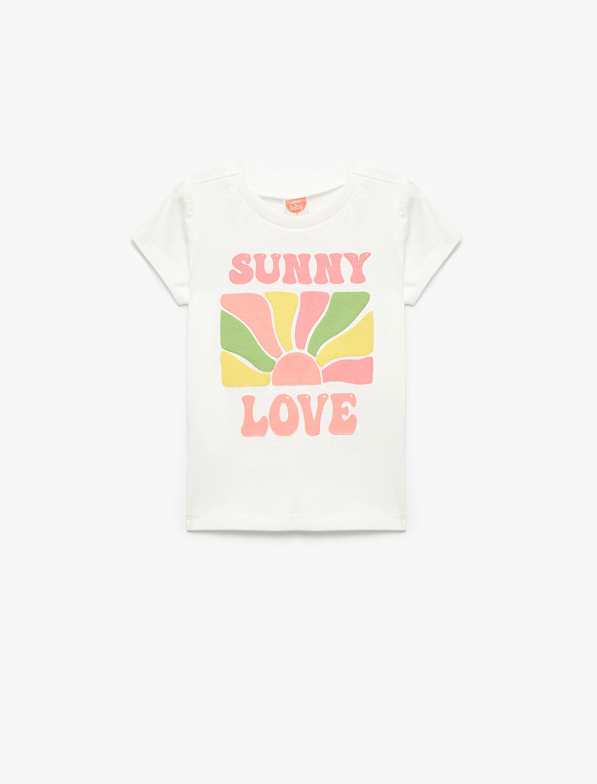  Kısa Kollu Bisiklet Yaka Pamuklu Yaz Temalı Baskılı Tişört