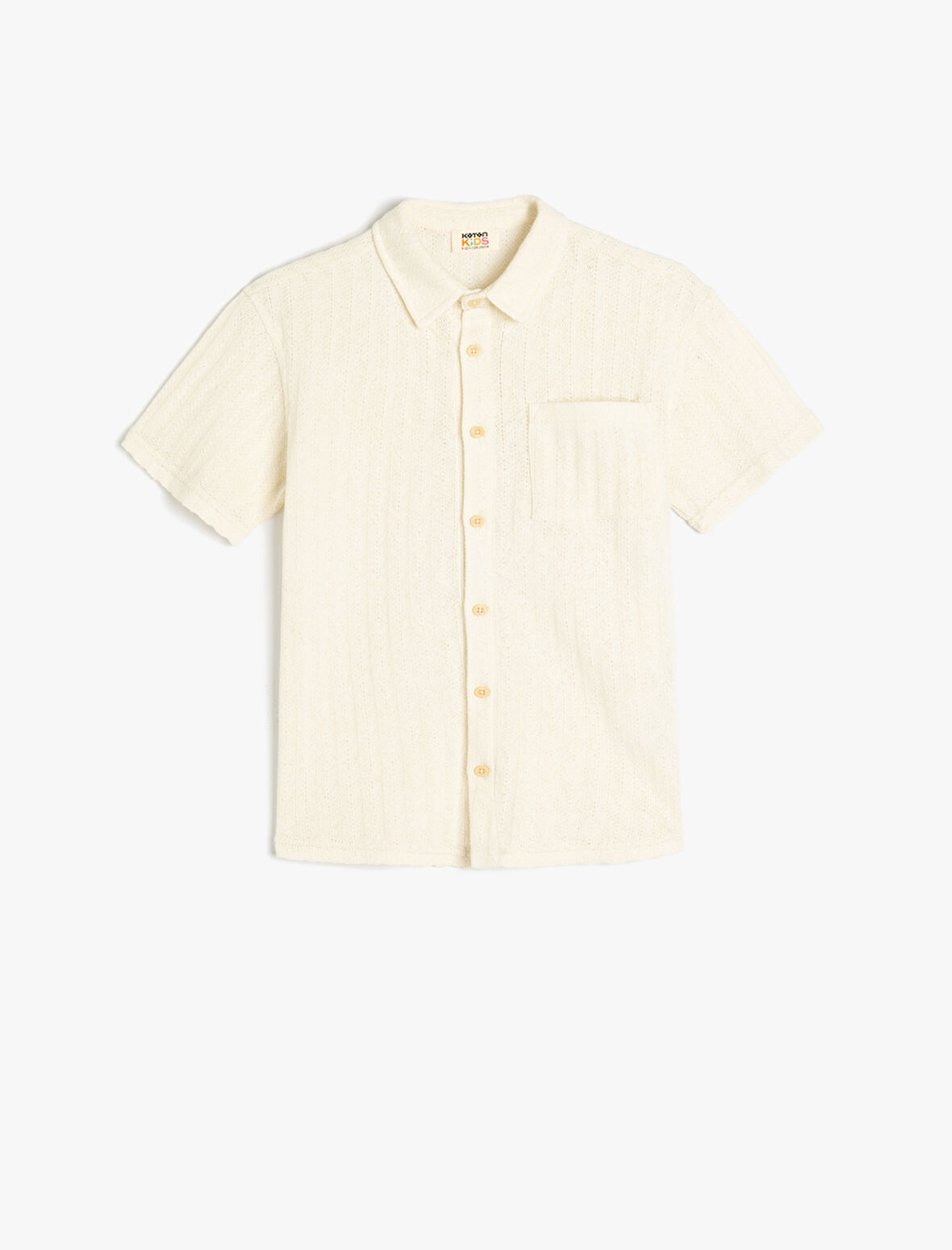 Kısa Kollu Pamuklu Polo Yaka Oversize Tişört