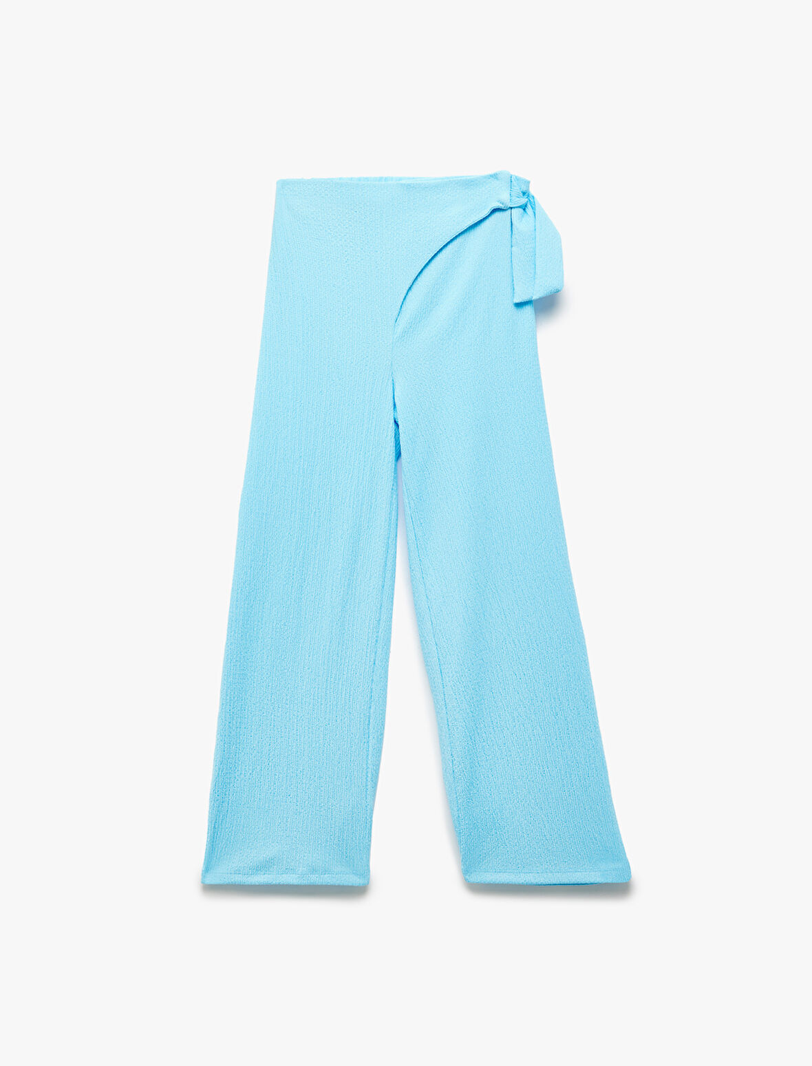 Bağlama Detaylı Basic Bol Paça Pantolon