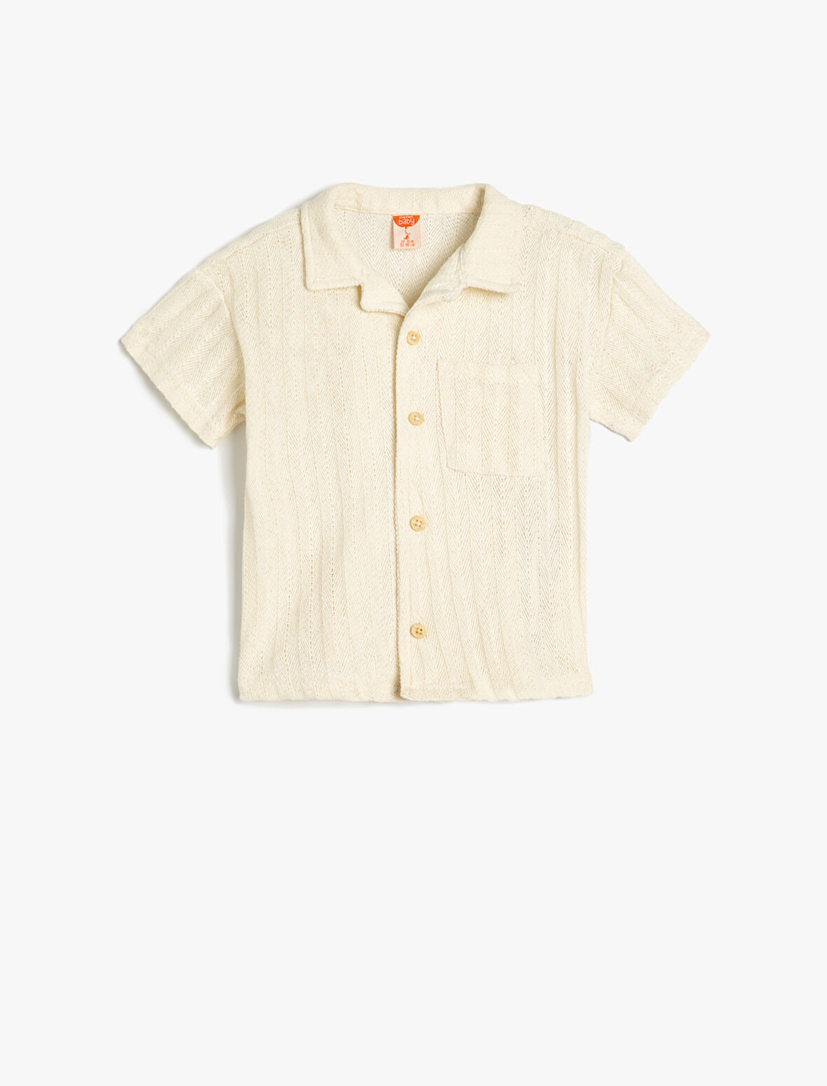 Kısa Kollu Pamuklu Tek Cepli Basic Oversize Polo Yaka Tişört