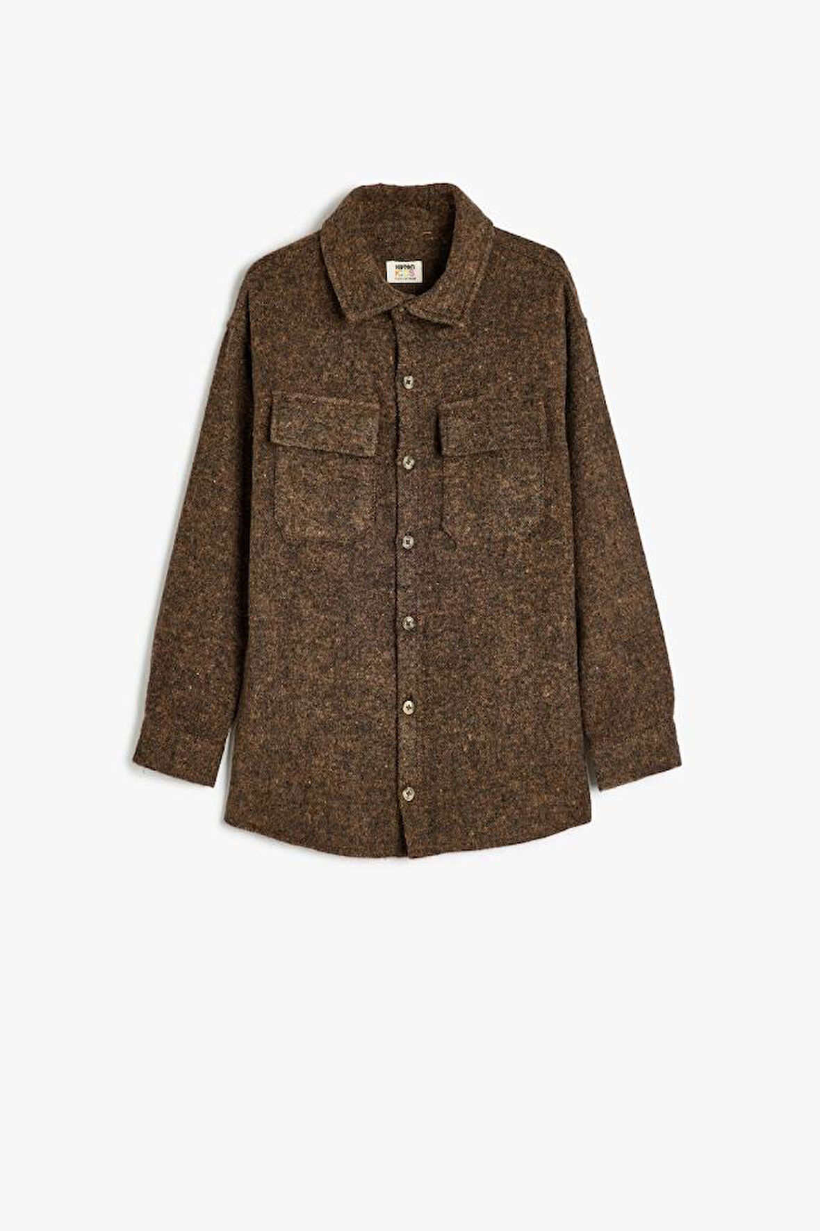 Koton Erkek Çocuk Gömlek Çift Kapaklı Cepli Uzun Kollu