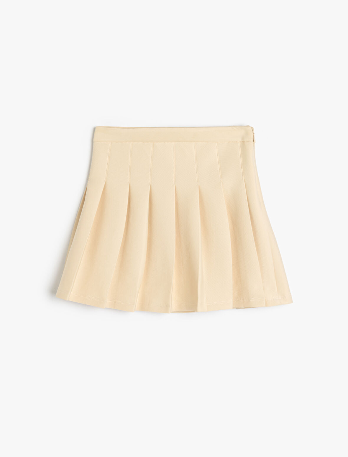 Basic Pileli Etek Fermuar Detaylı 