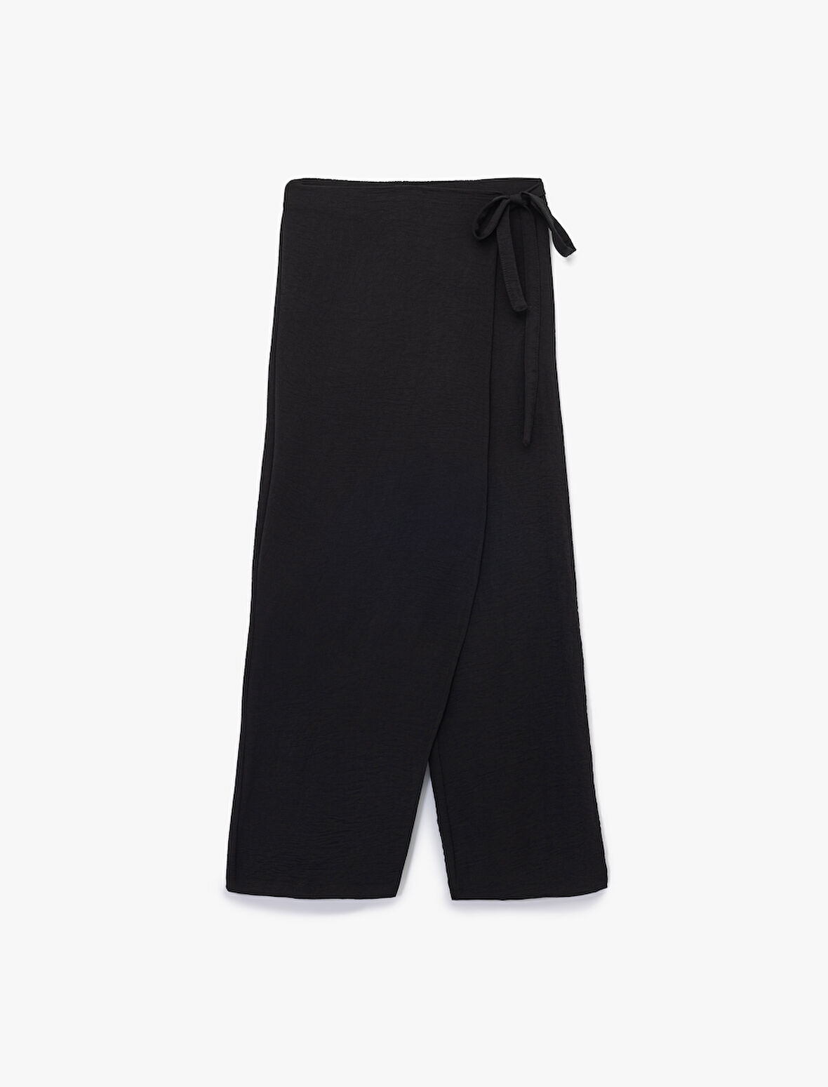 Beli Bağlamalı Rahat Kesim Geniş Paça Pantolon