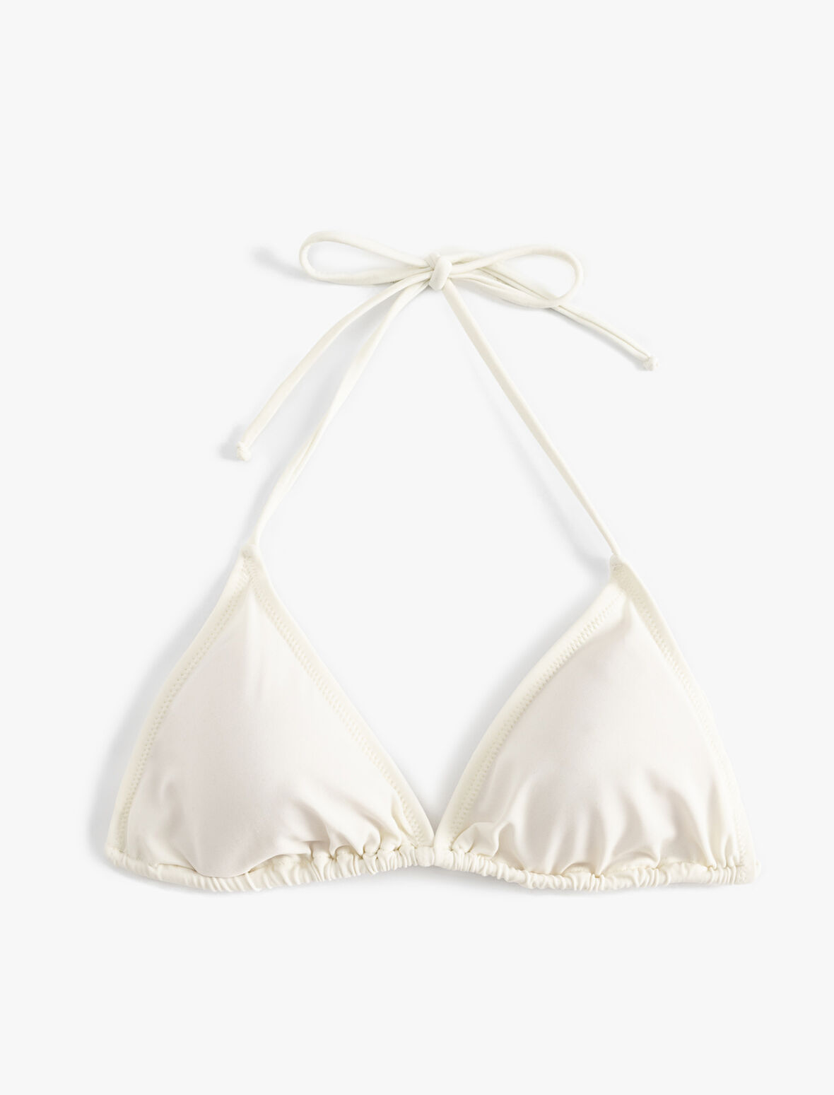 Astarlı Pedli İpli Üçgen Bikini Üstü