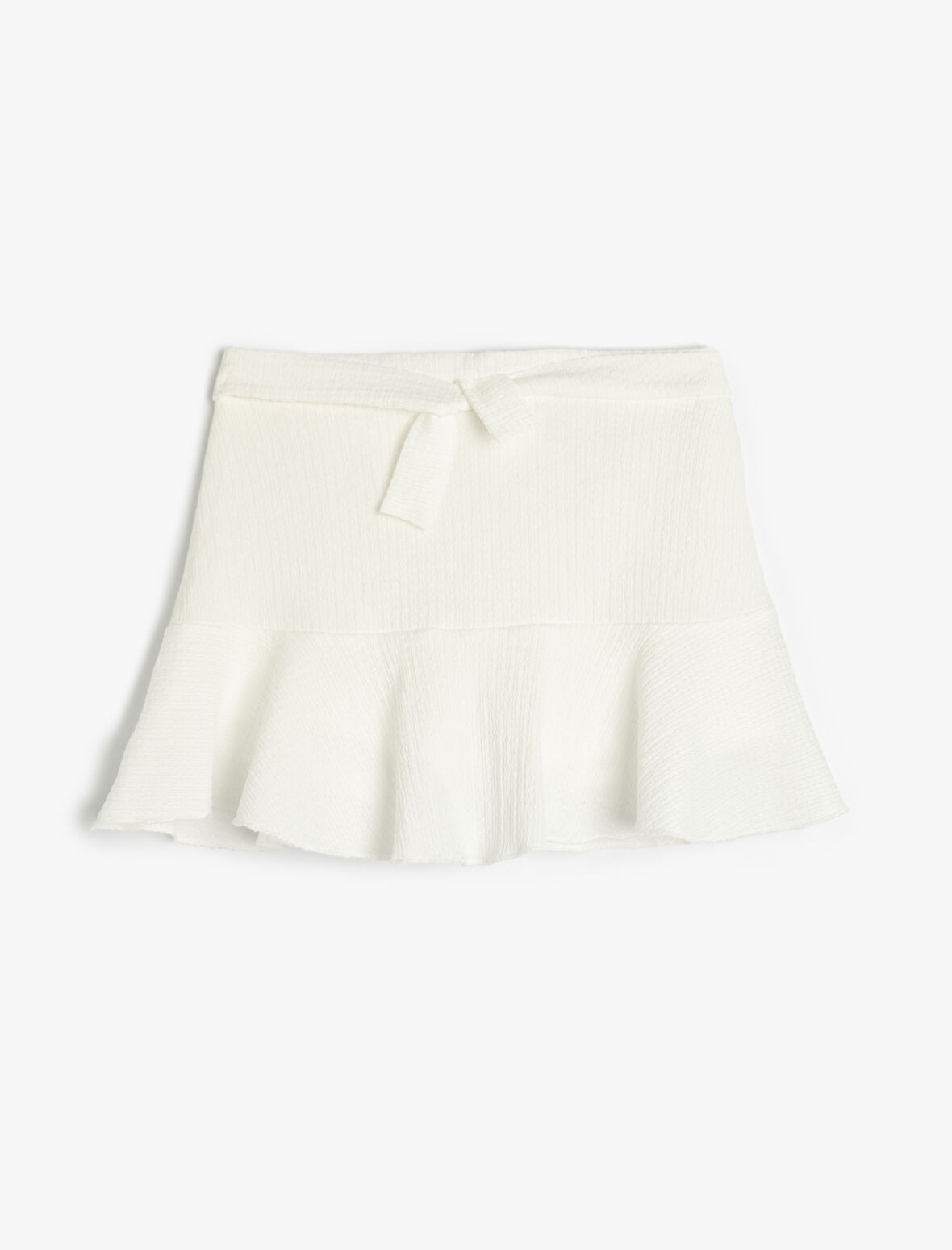 Fırfırlı Beli Lastikli Basic Şort Etek
