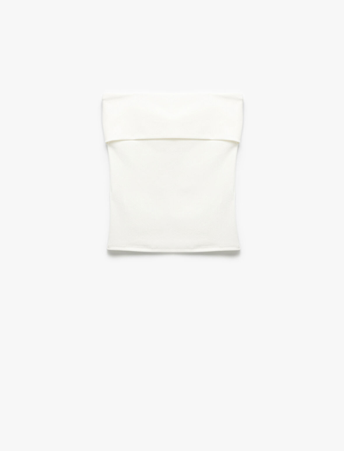 Dar Kesim Straplez Krep Üst