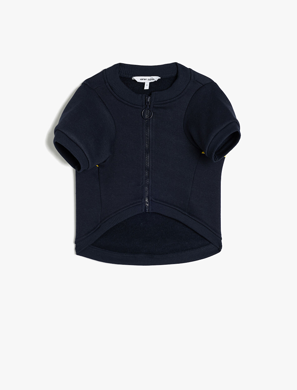 Bisiklet Yaka Fermuarlı Köpek Sweatshirtü