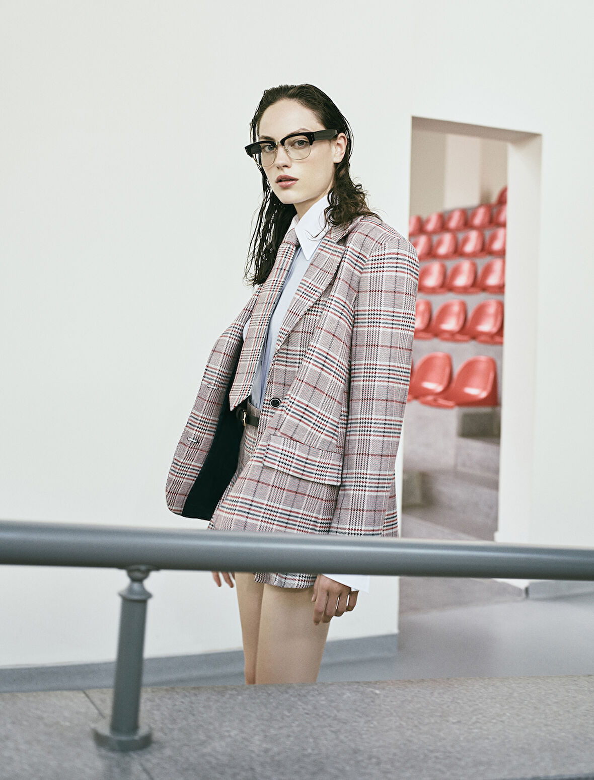 Blazer Ceket Kruvaze Düğmeli Cepli 