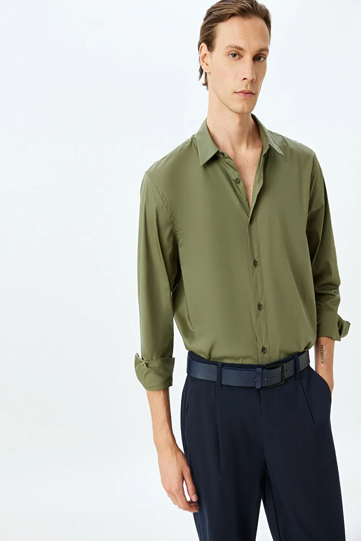 Koton Erkek Haki Gömlek (Model Kodu: 5Wam60138Hw871 )