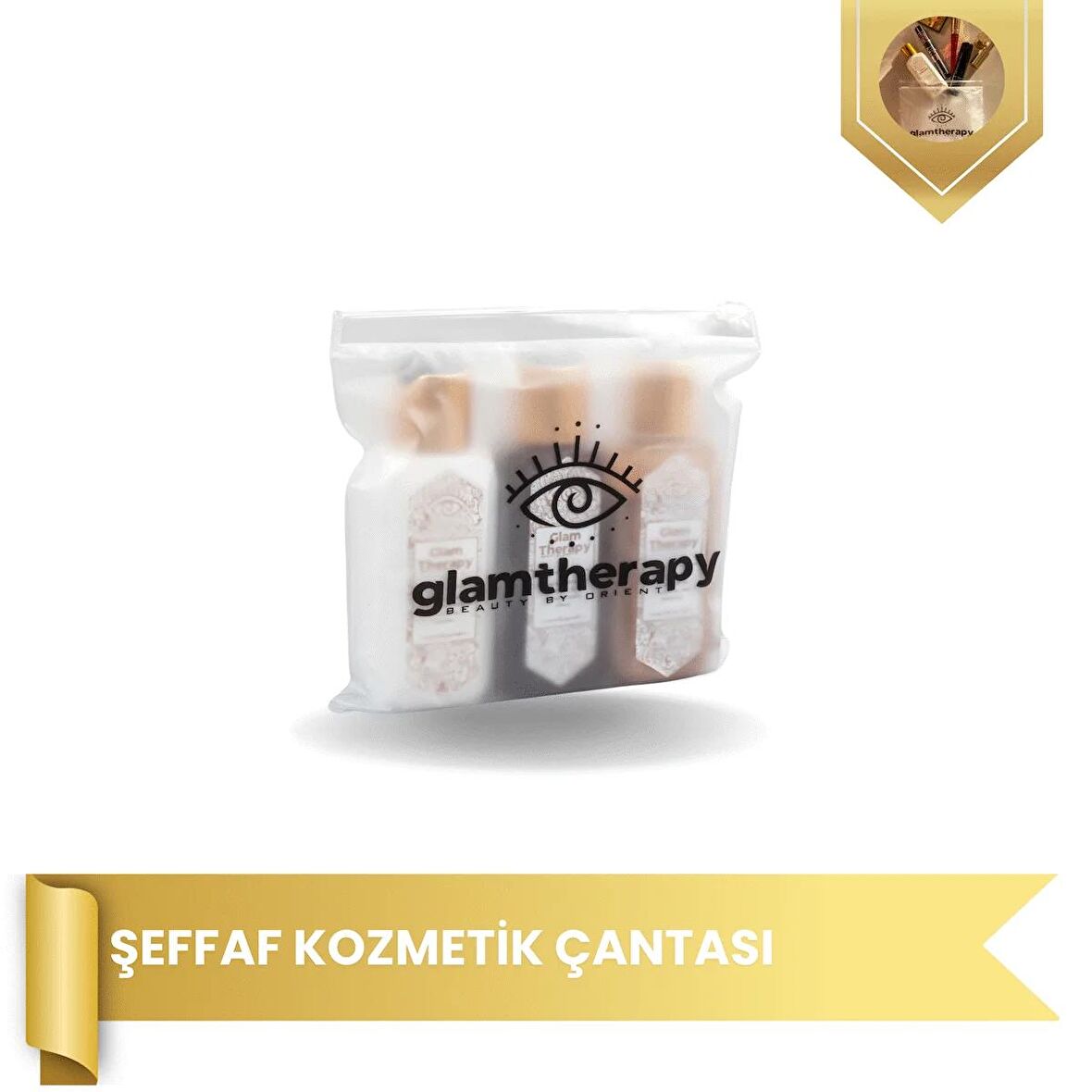 Glam Therapy Şeffaf Kozmetik Çantası