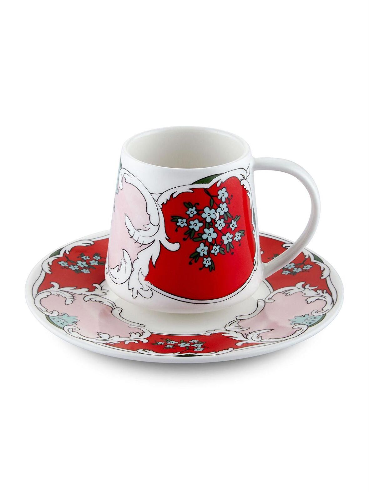 The Mia Amore Red Fincan Takımı Tek Kişilik 100 cc CUP0049
