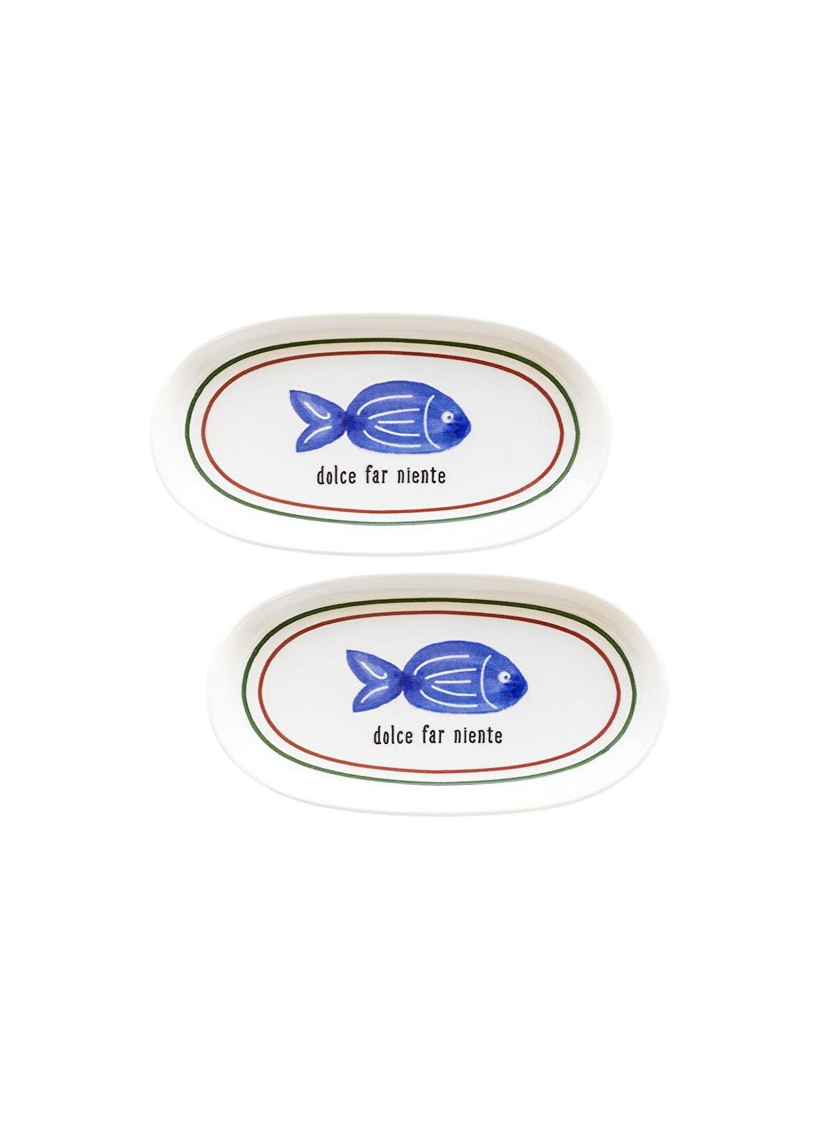 The Mia Fish Oval Servis 2li 17 cm