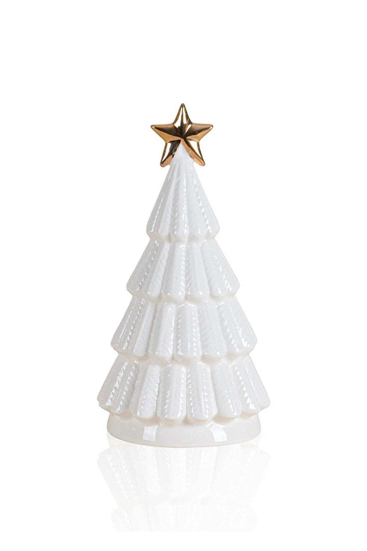 The Mia Dekoratif Led Işıklı Yılbaşı Ağacı Beyaz 10x10x18  SUS0120