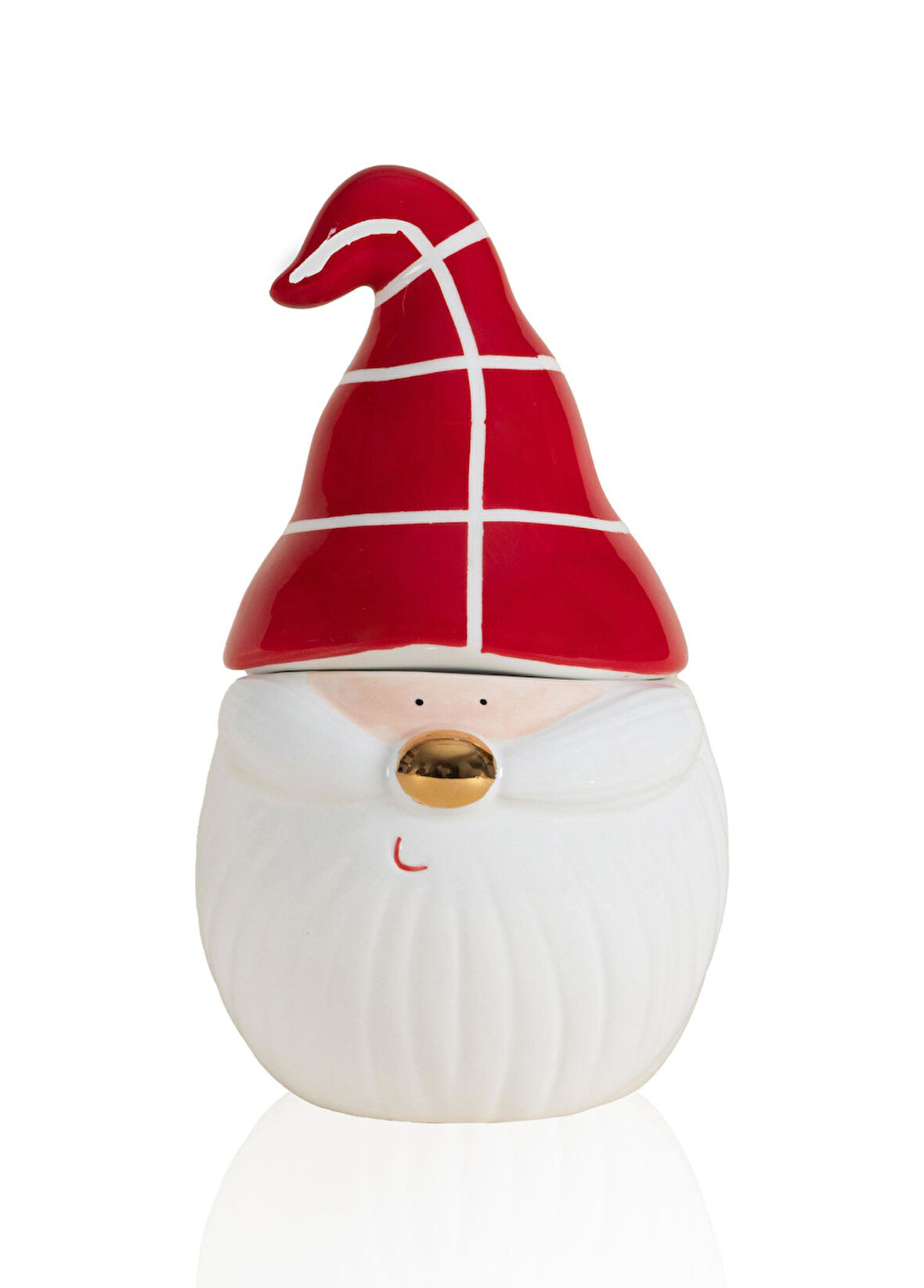 The Mia Yılbaşı Kurabiye Kavanozu Kase 12x12x20 cm