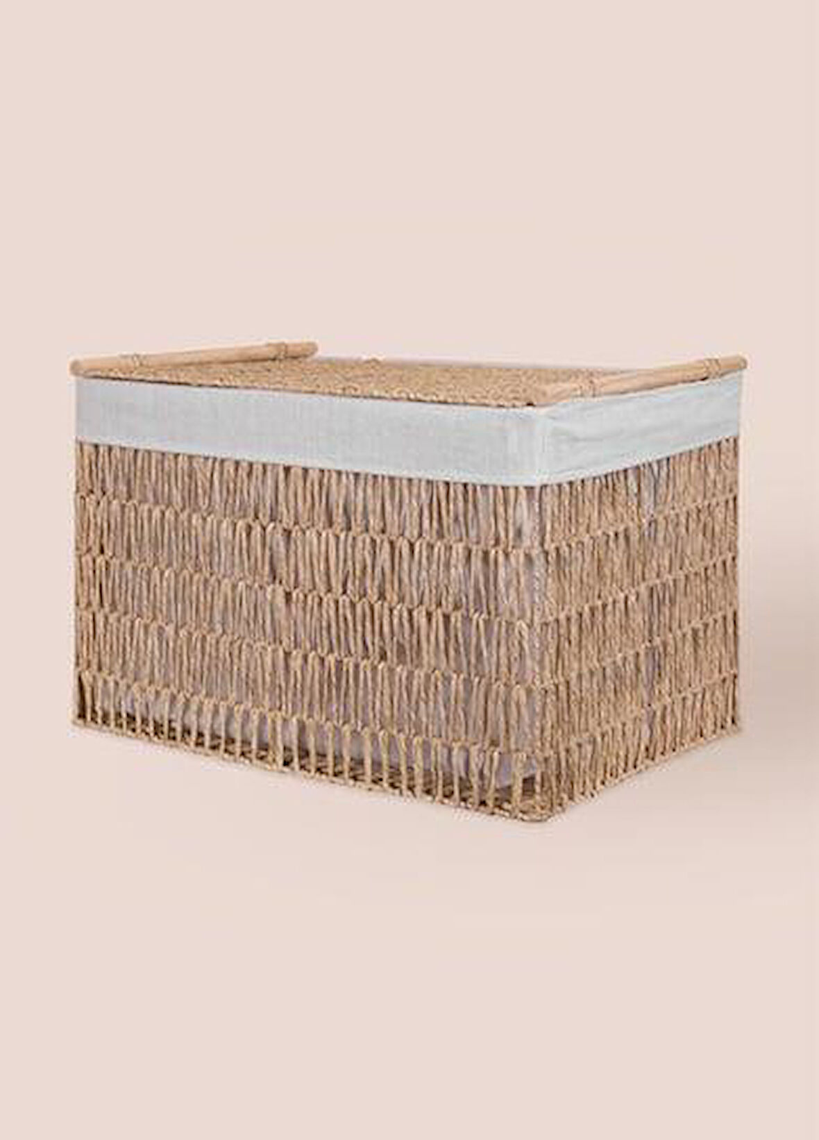 The Mia Cesta Hasır Organizer Sepet Naturel 62x42x42 Cm SPT0079