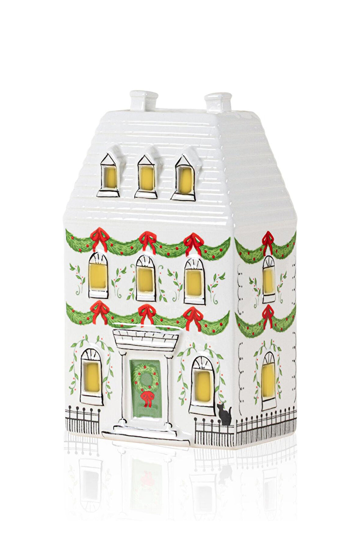 The Mia Dekoratif Led Işıklı Yılbaşı Evi 12x7x19 cm SUS0224