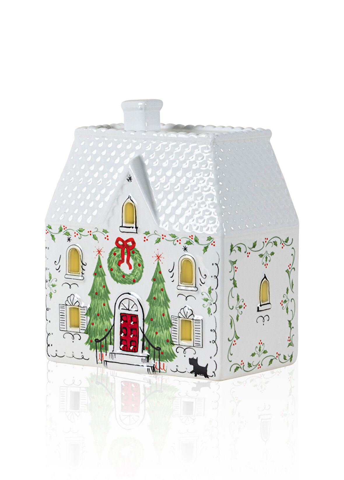 The Mia Dekoratif Led Işıklı Yılbaşı Evi 14x9x17 cm