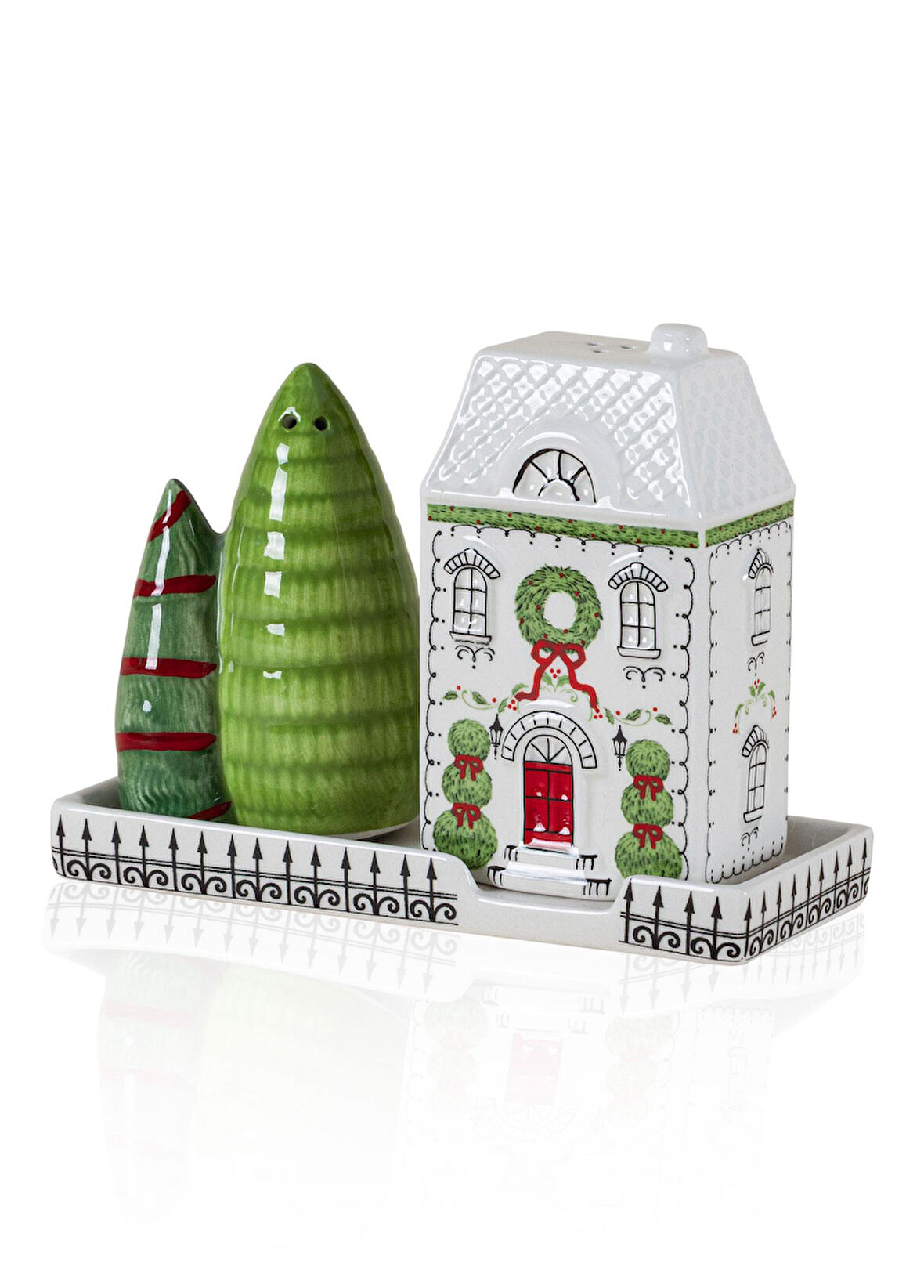 The Mia Yılbaşı Temalı Tuzluk Biberlik 3 Parça