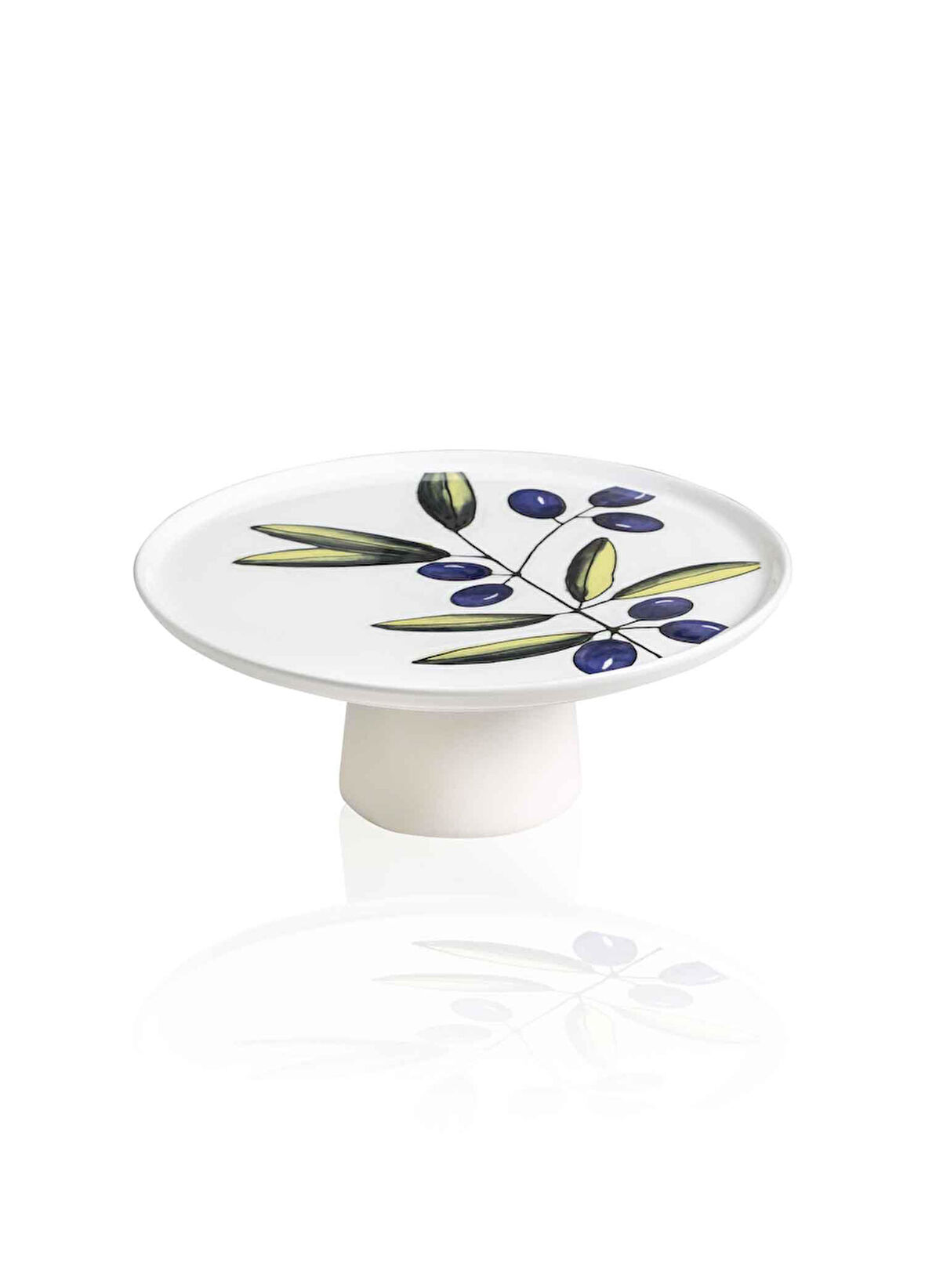 The Mia Olivos Ayaklı Servis Tabağı 10x26 cm
