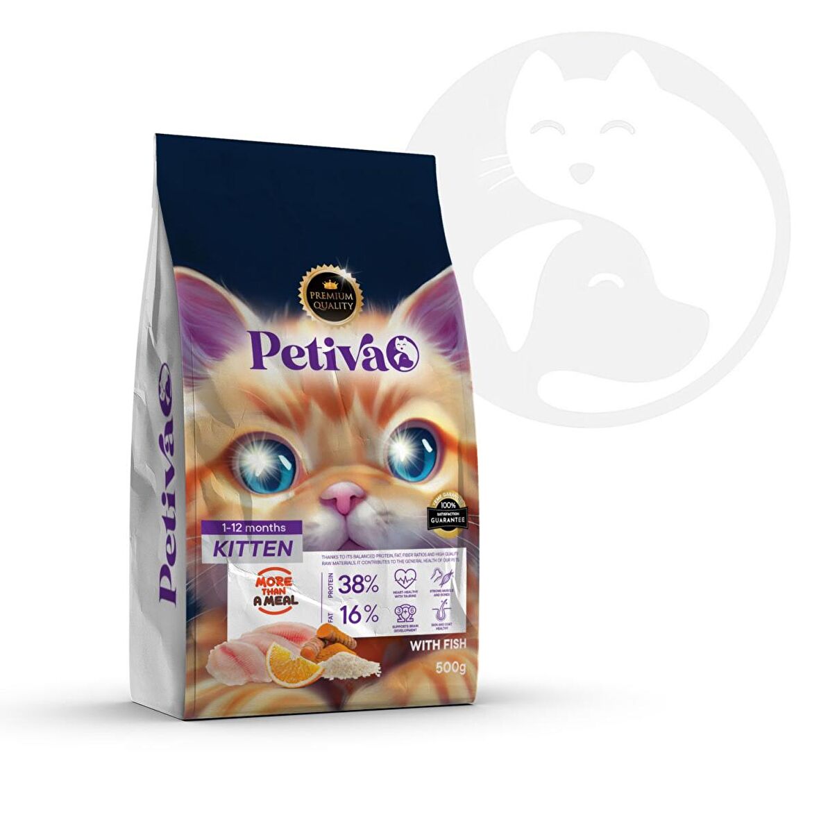 Petiva Balıklı Yavru Kedi Maması 1,5 Kg