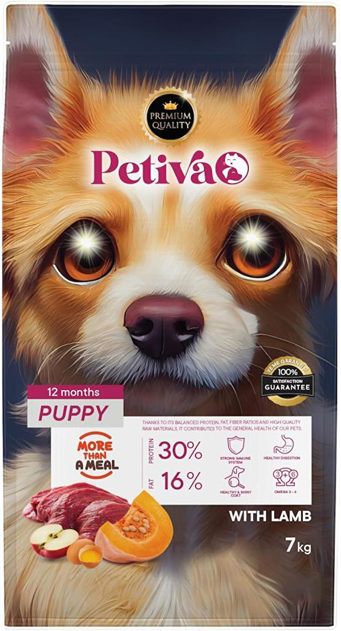 Petiva Kuzulu Yavru Köpek Maması 7 Kg