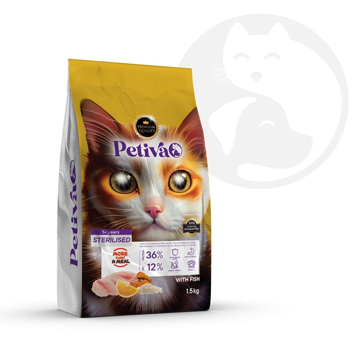 Petiva Balıklı Kısırlaştırılmış Kedi Maması 1,5 Kg