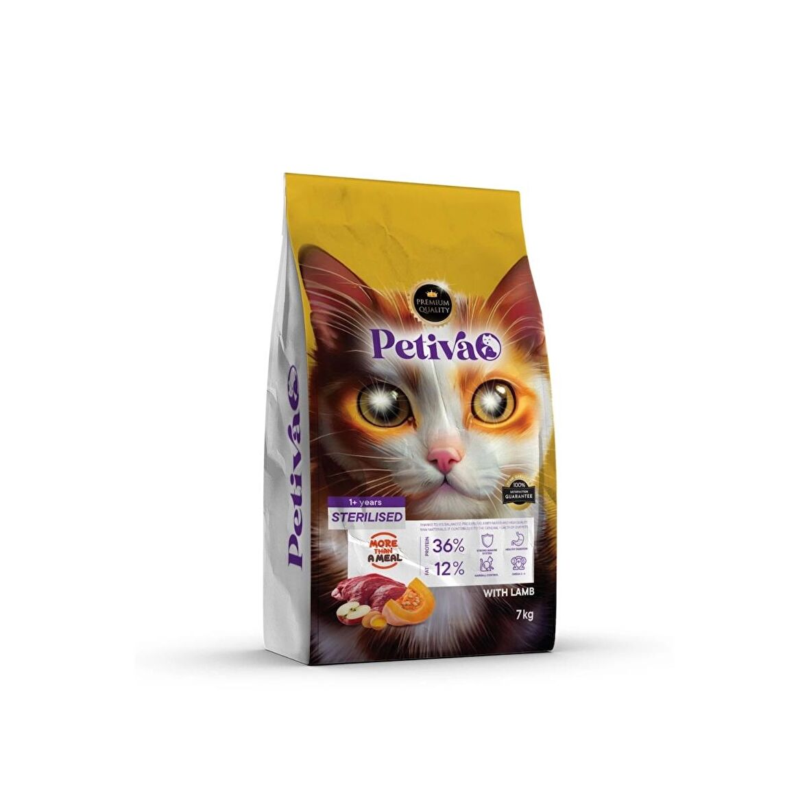 Petiva Kısırlaştırılmış Kuzulu Kedi Maması 7 Kg