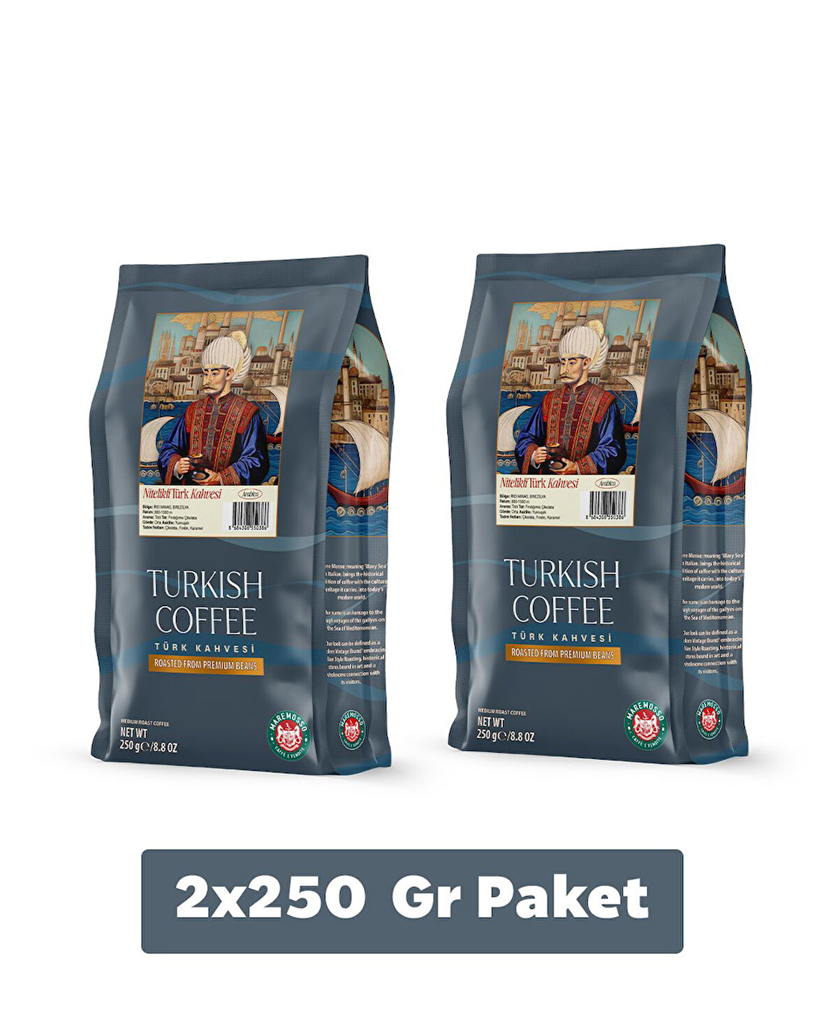 Nitelikli Türk Kahvesi 2X250 Gr. (ÖĞÜTÜLMÜŞ)