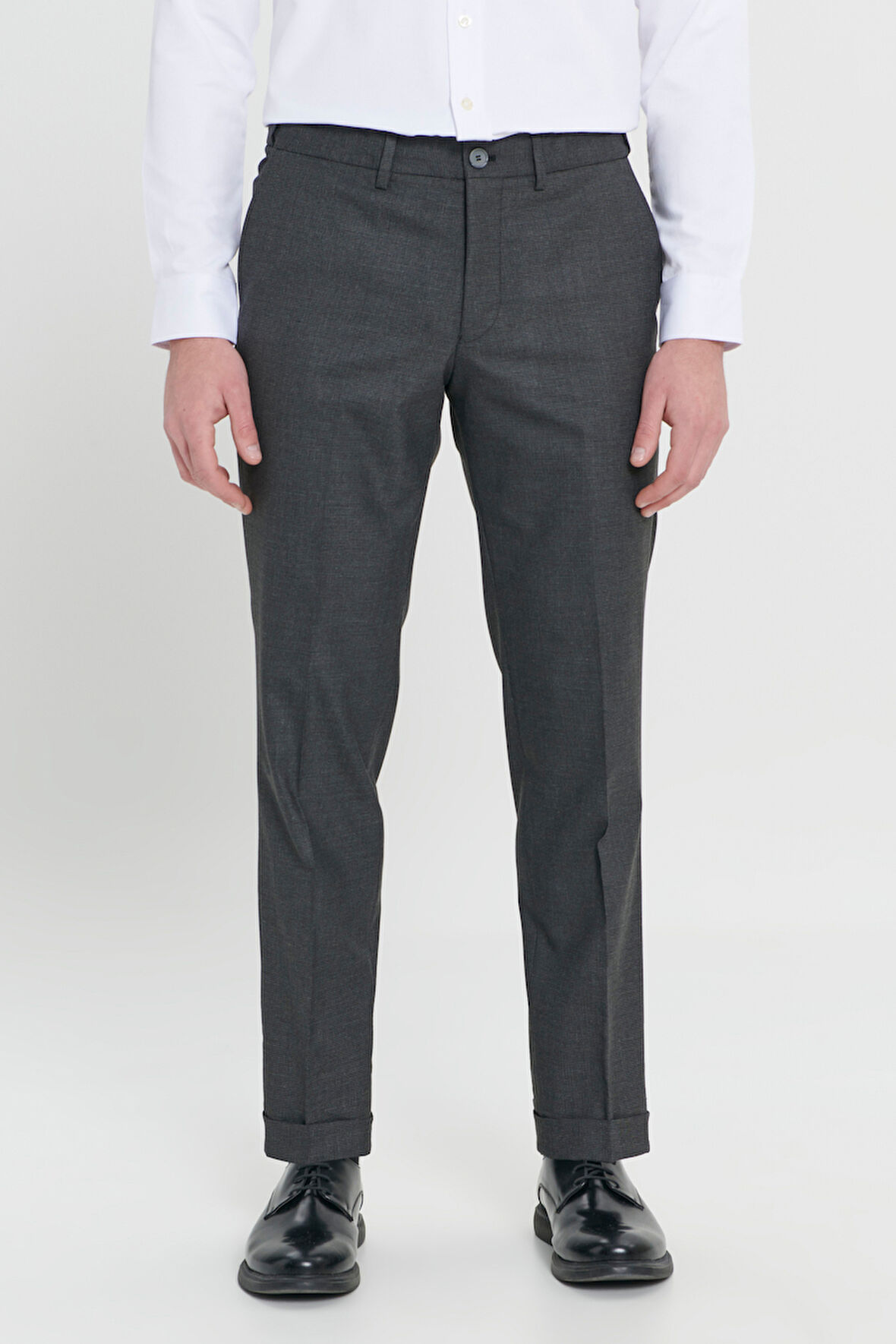 Comfort Fit Rahat Kesim Yan Cepli Desenli Beli Lastikli Pantolon