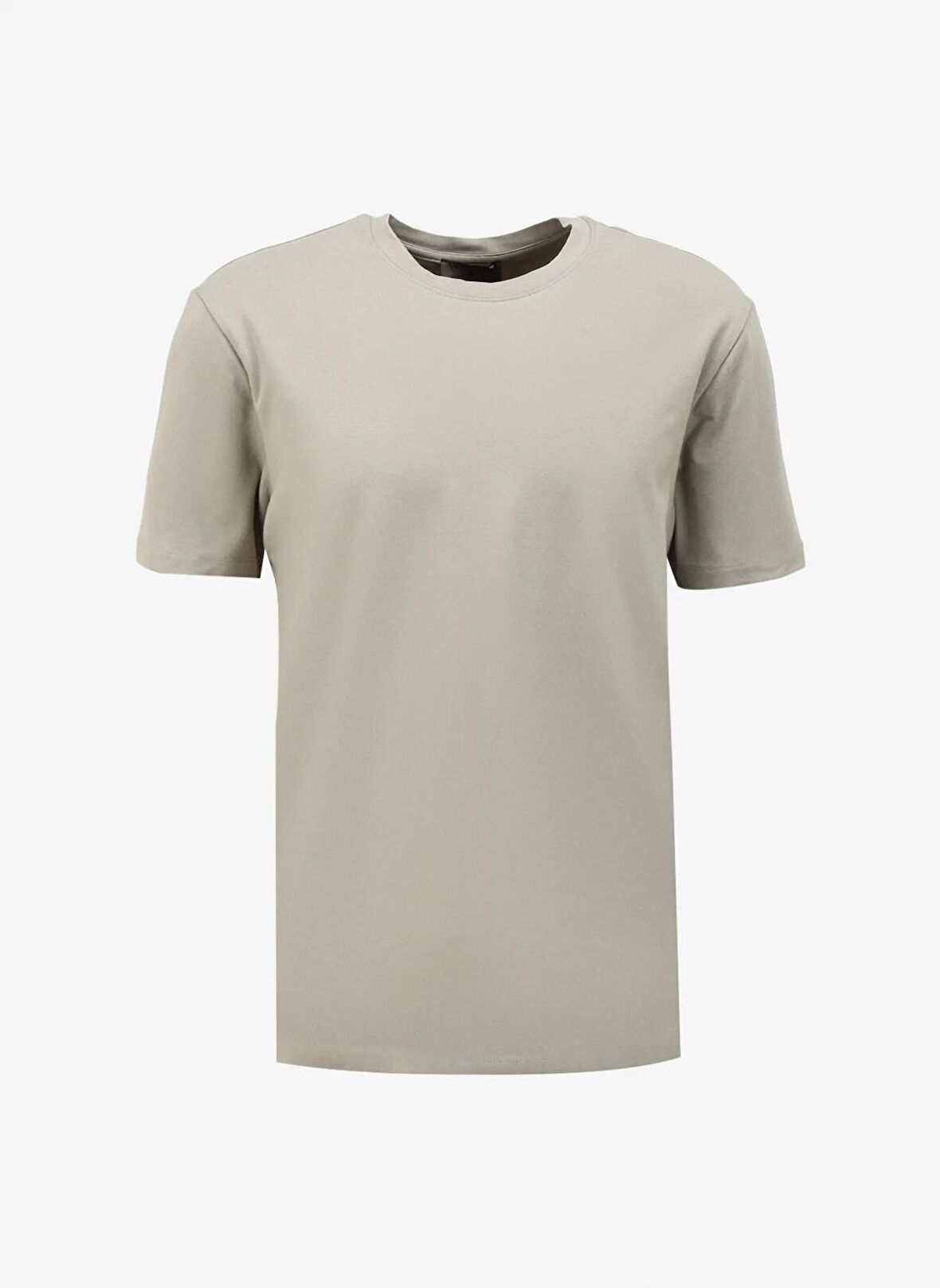 Bisiklet Yaka Bej Erkek T-Shirt 4C4800000012