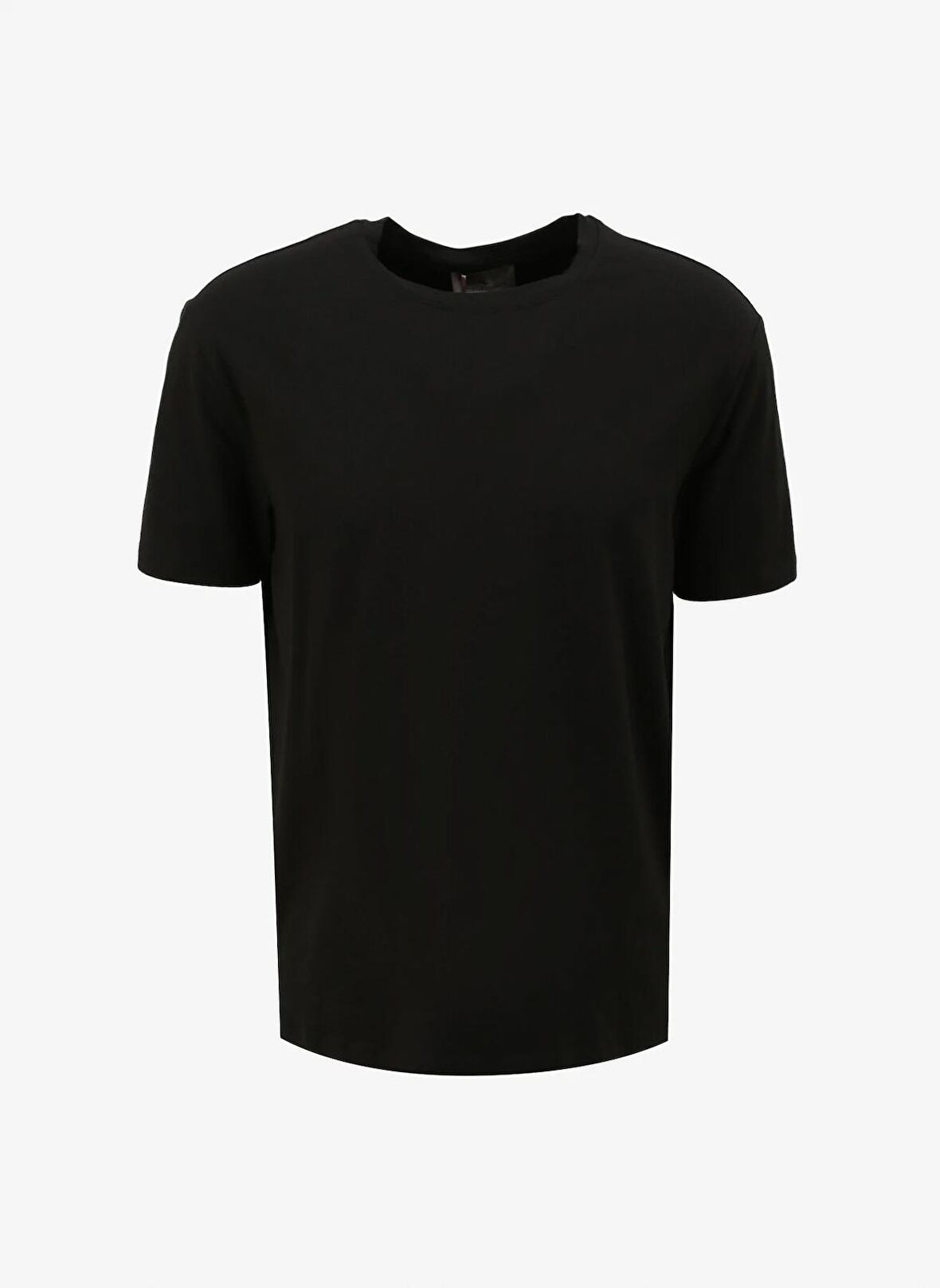 Bisiklet Yaka Siyah Erkek T-Shirt 4C4800000012