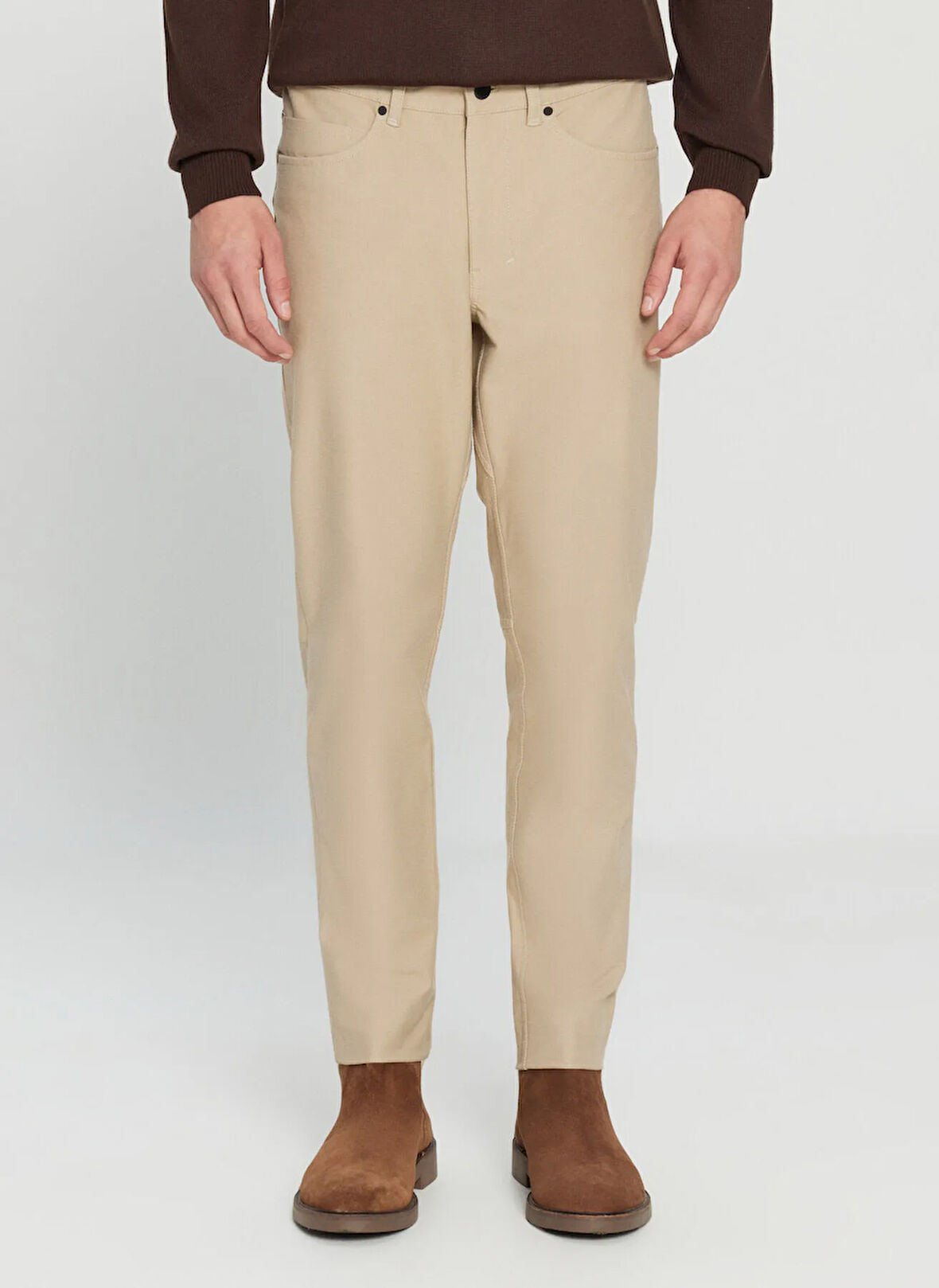 Altınyıldız Classics Normal Bel Dar Paça Slim Fit Bej Erkek Pantolon 4A0124200200_BEJ