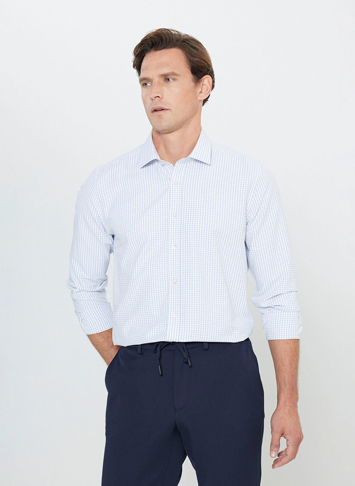 Altınyıldız Classics Slim Fit Klasik Yaka Beyaz Erkek Gömlek ACE202510026_GÖMLEK PAR NM