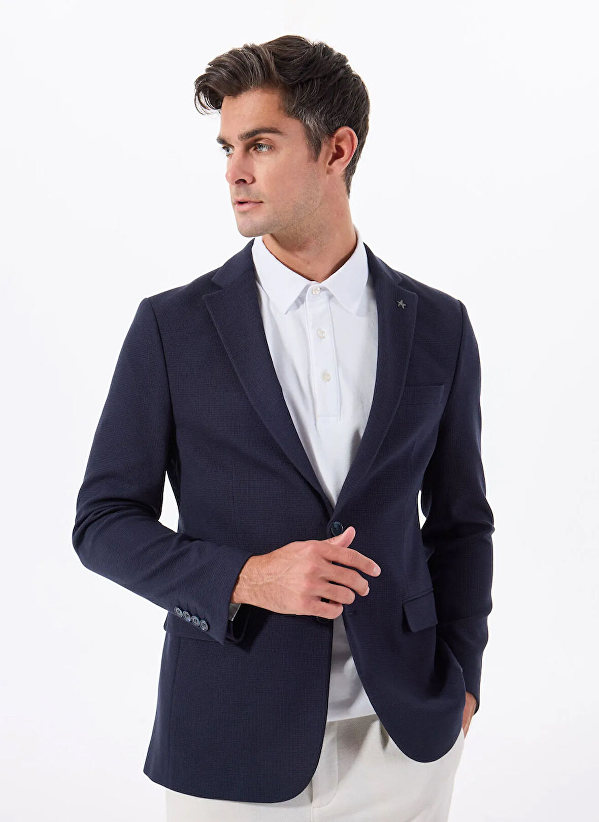 Altınyıldız Classics Slim Fit Lacivert Erkek Ceket ACE004252185_LAC