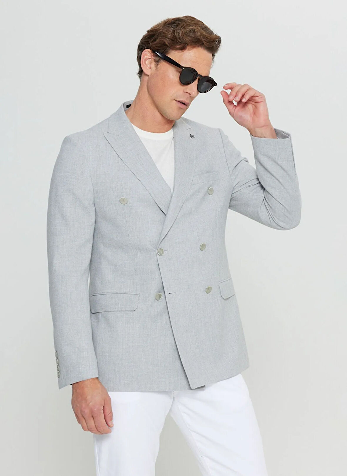 Altınyıldız Classics Slim Fit Gri Erkek Ceket ACE004252211_GRI
