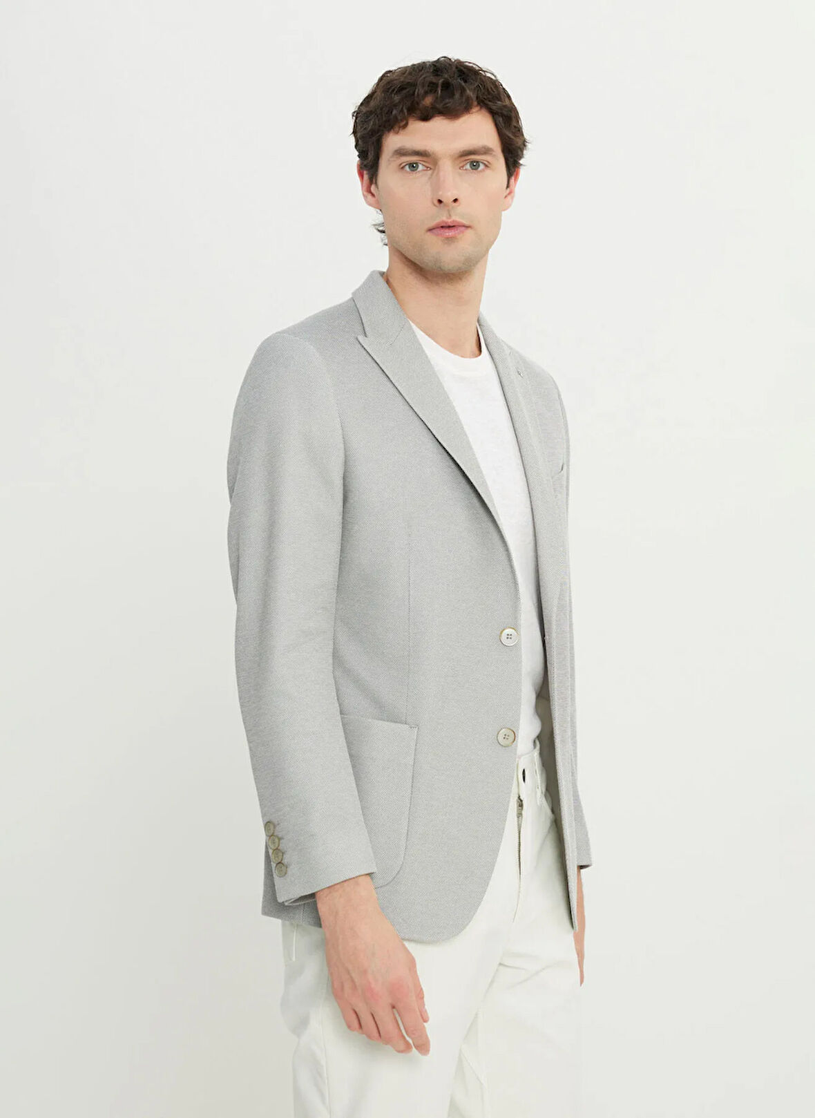 Altınyıldız Classics Slim Fit Gri Erkek Ceket ACE004252058_GRI