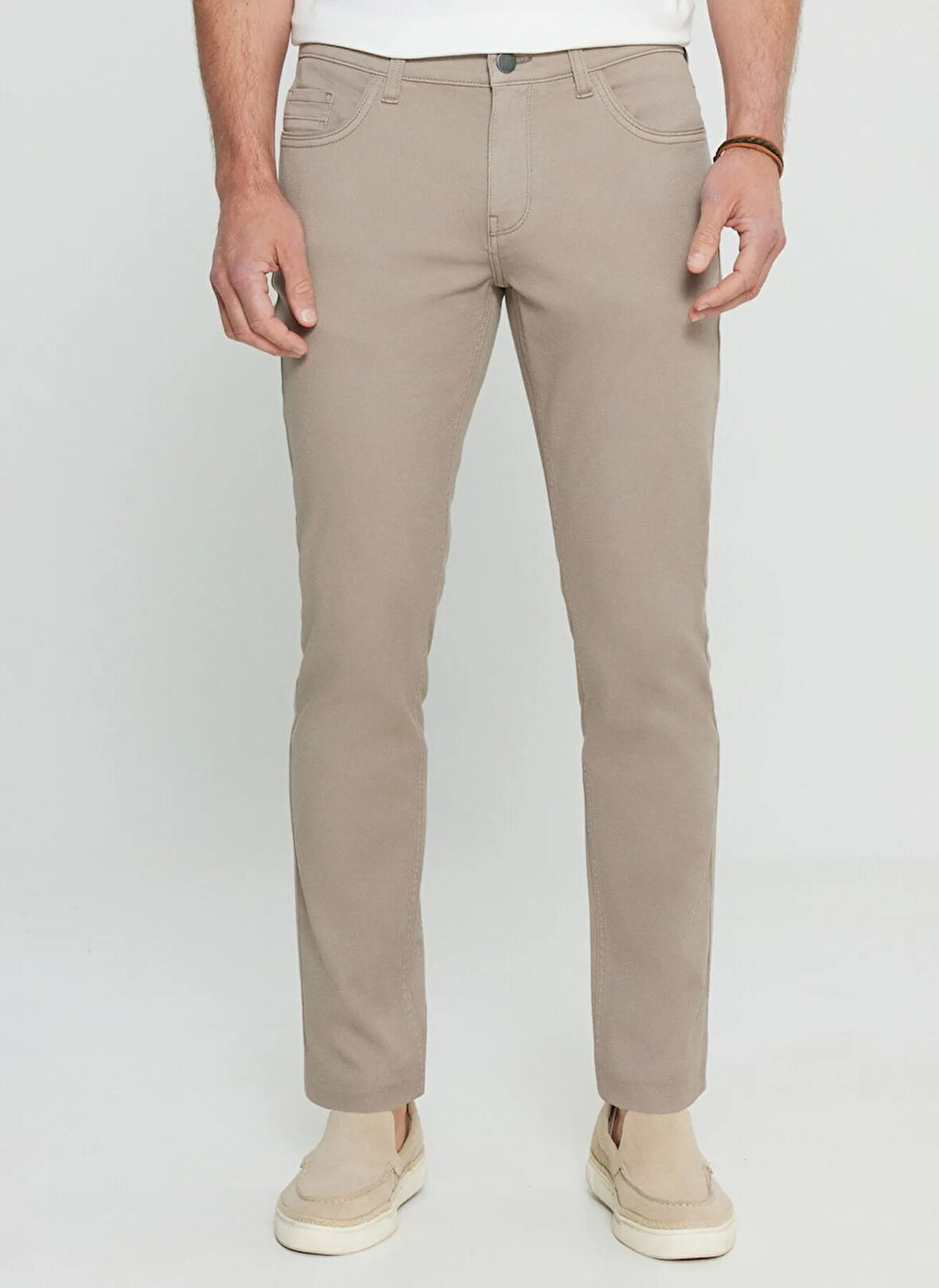 Altınyıldız Classics Normal Bel Normal Paça Slim Fit Vizon Erkek Pantolon ACE001252246_VIZ