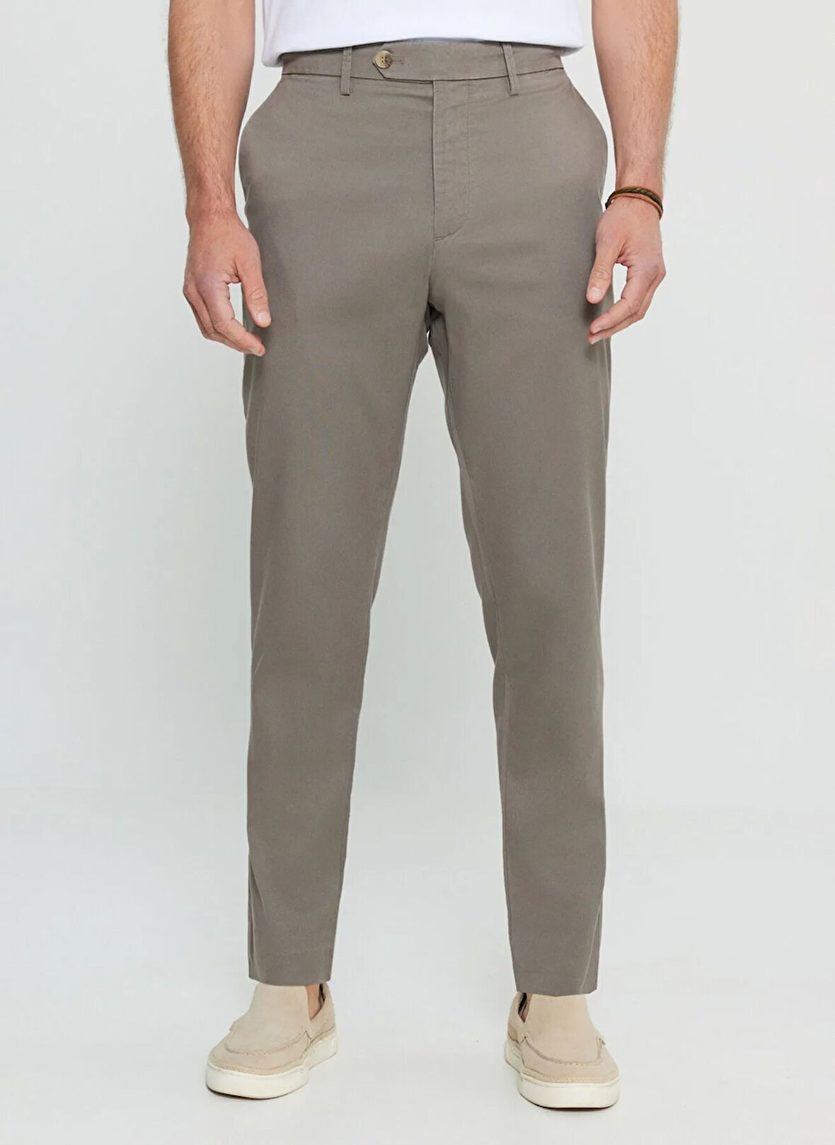 Altınyıldız Classics Normal Bel Normal Paça Slim Fit Vizon Erkek Pantolon ACE001252091_VIZ
