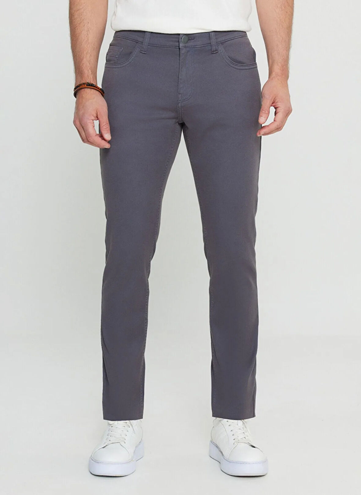 Altınyıldız Classics Normal Bel Normal Paça Slim Fit Antrasit Erkek Pantolon ACE001252246_ATR