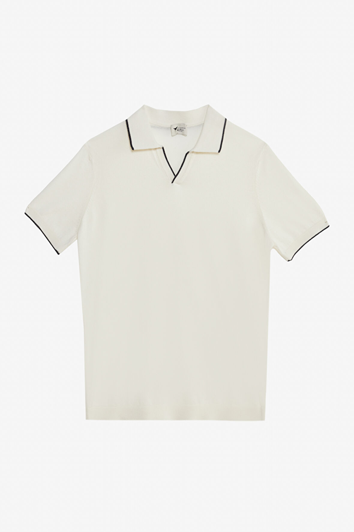 %100 Pamuk Standart Fit Normal Kesim Polo Yaka Triko Tişört