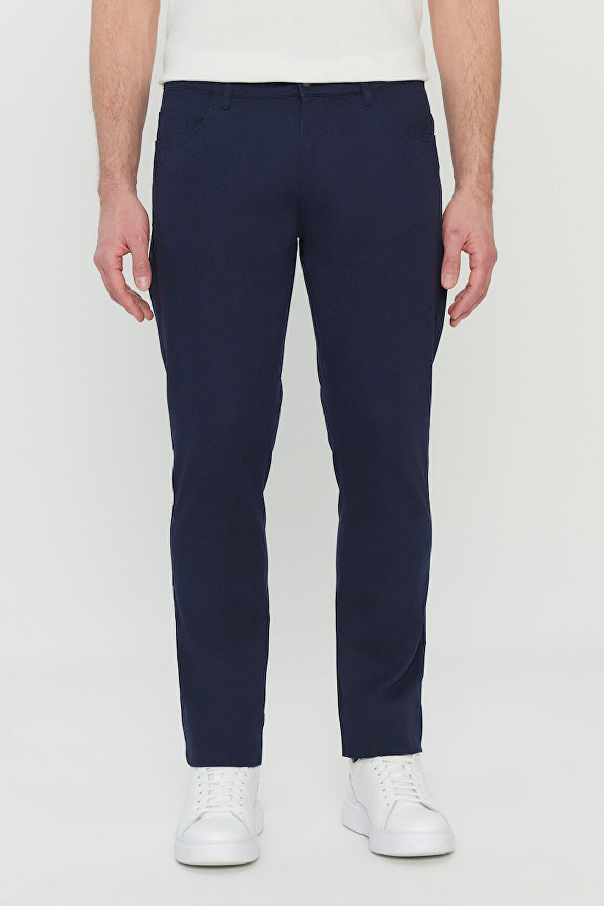 Pamuklu Slim Fit Dar Kesim 5 Cep Esnek Casual Pantolon