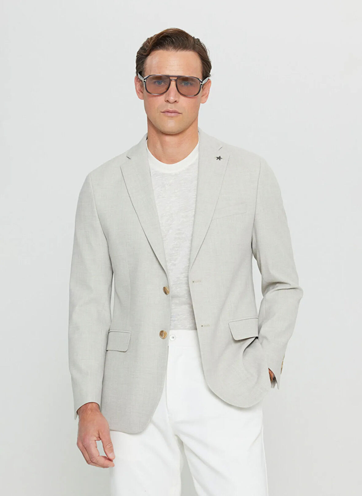 Altınyıldız Classics Slim Fit Bej Erkek Ceket ACE004252278_BEJ