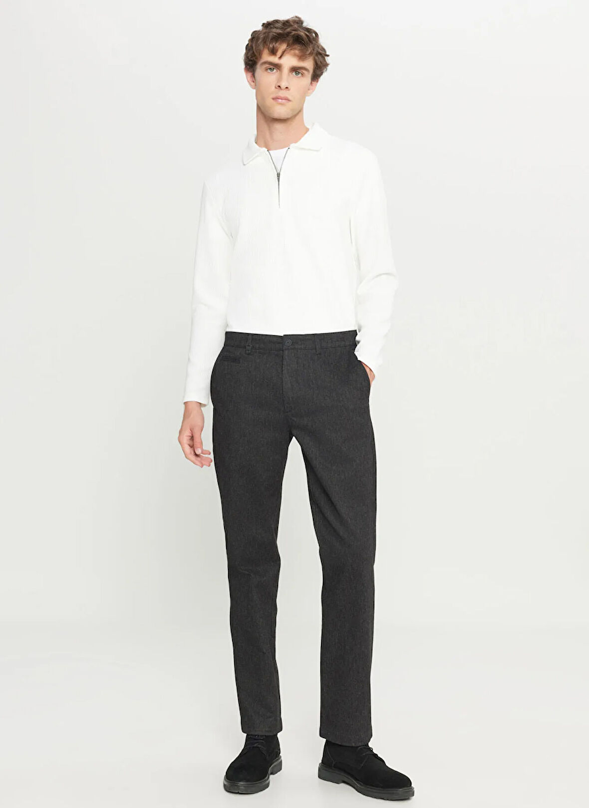 Altınyıldız Classics Normal Bel Normal Paça Regular Fit Siyah Erkek Pantolon ACE001261485_SYH