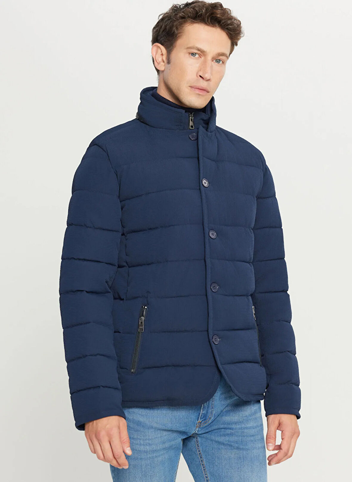 Altınyıldız Classics Lacivert Erkek Mont ACE008261132_LAC