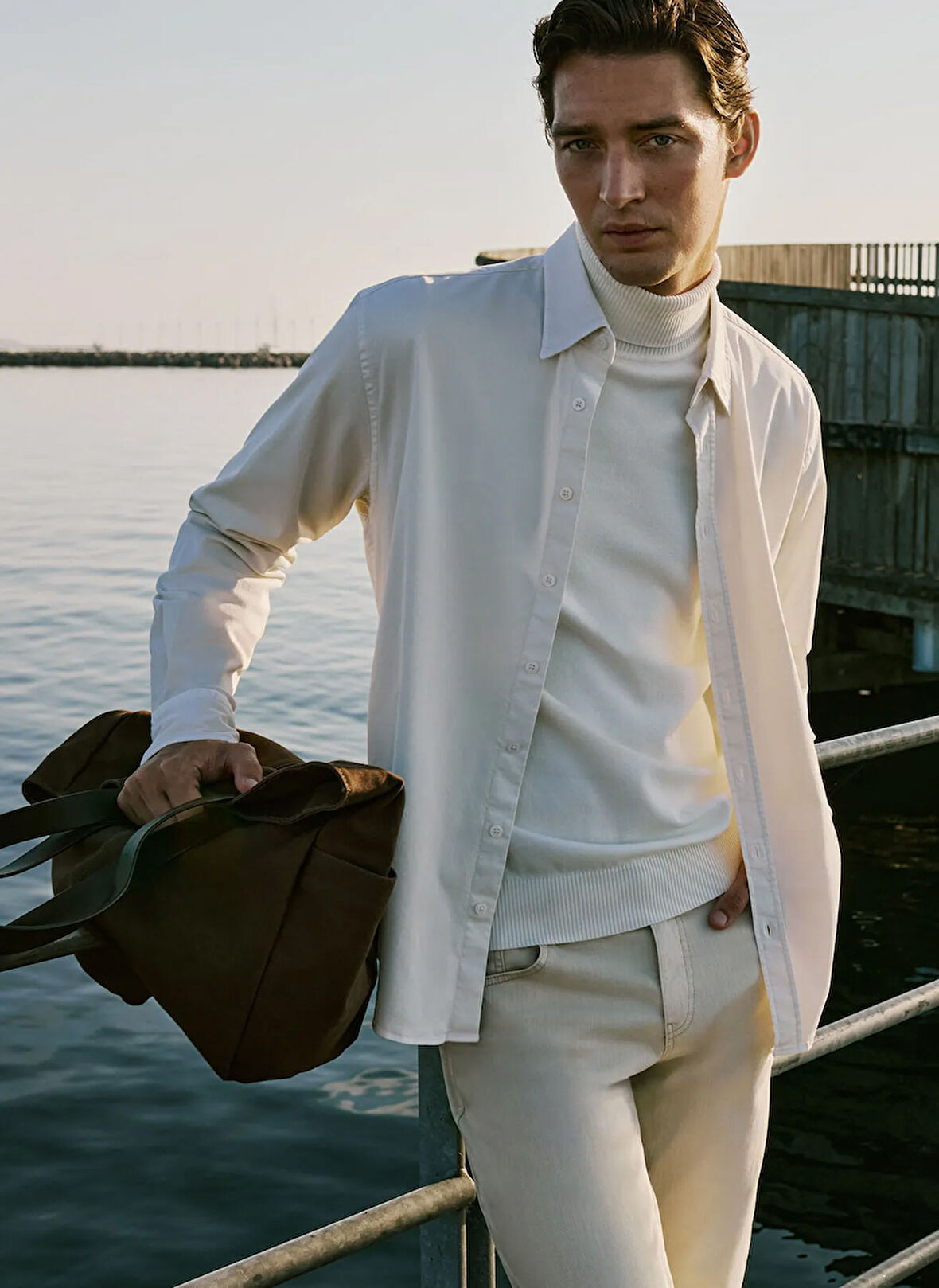 Altınyıldız Classics Tam Balıkçı Yaka Standart Ekru Erkek Kazak ACE043261440_EKR