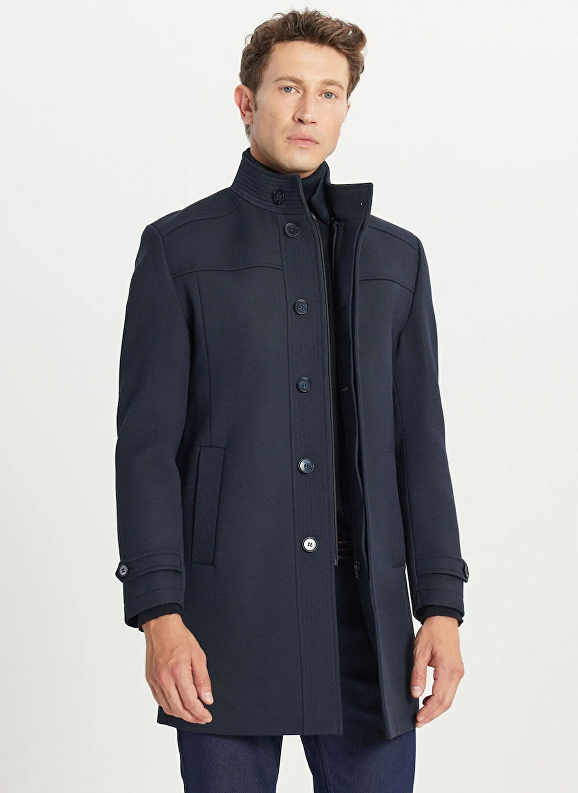 Altınyıldız Classics Lacivert Erkek Kaban ACE007261085_LAC