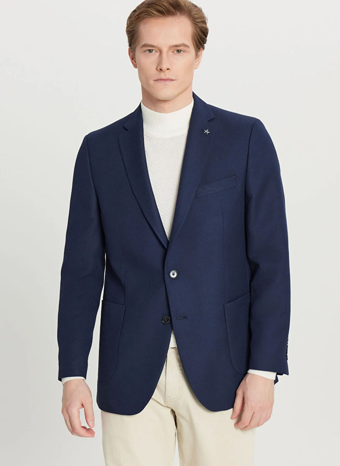 Altınyıldız Classics Slim Fit Lacivert Erkek Ceket ACE004261378_LAC